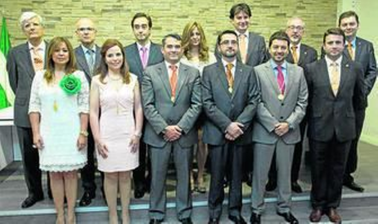 La nueva junta directiva de este colegio profesional.