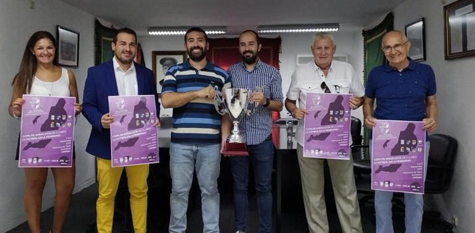 Villanueva de Tapia albergó la presentación de la Copa de Andalucía femenina.