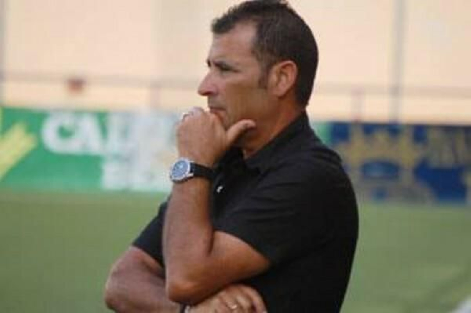 Manolo Colón, entrenador del Puerto Real. Manolo Colón, entrenador del Puerto Real.
