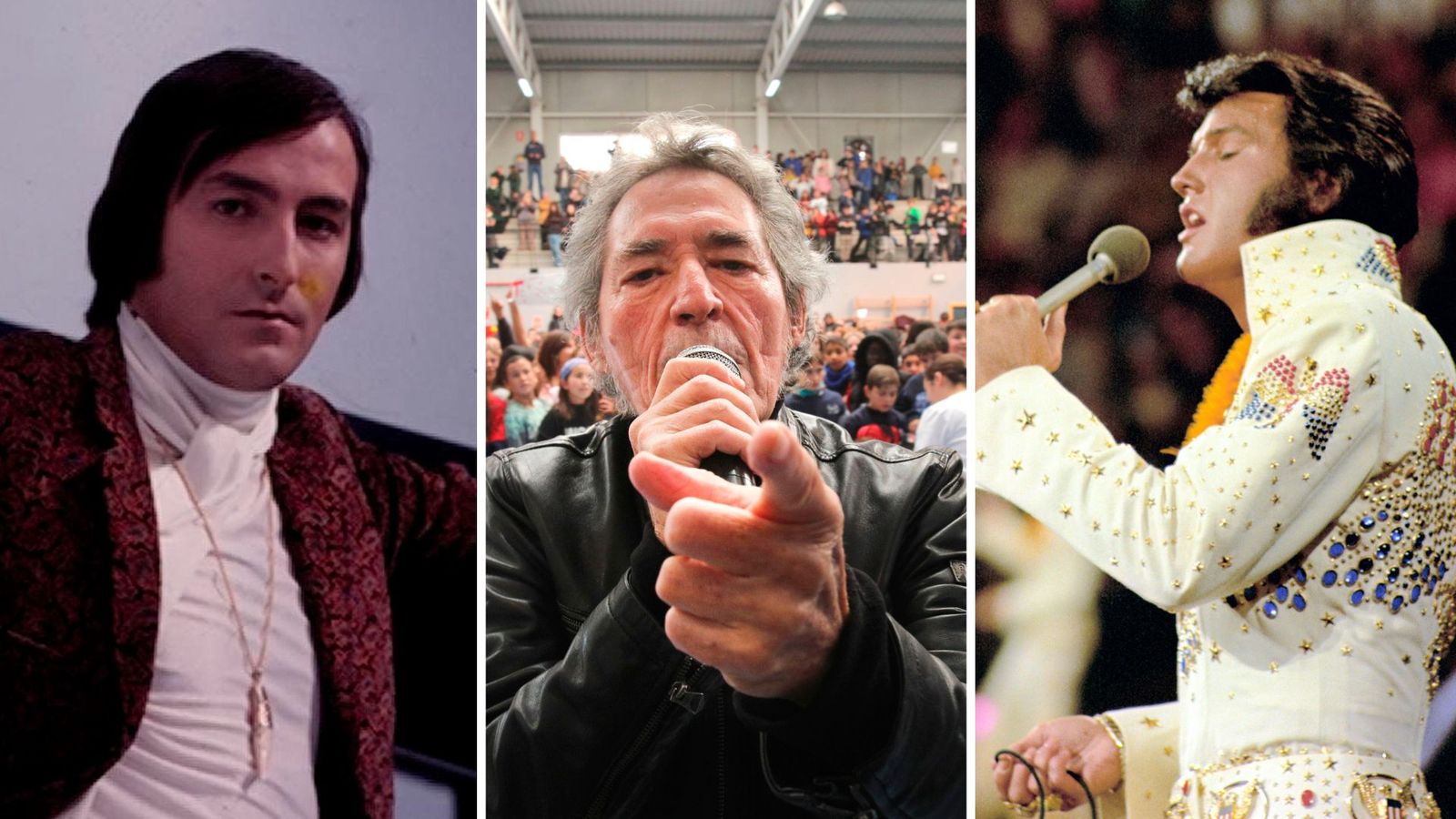 Nino Bravo, Miguel Ríos y Elvis Presley.