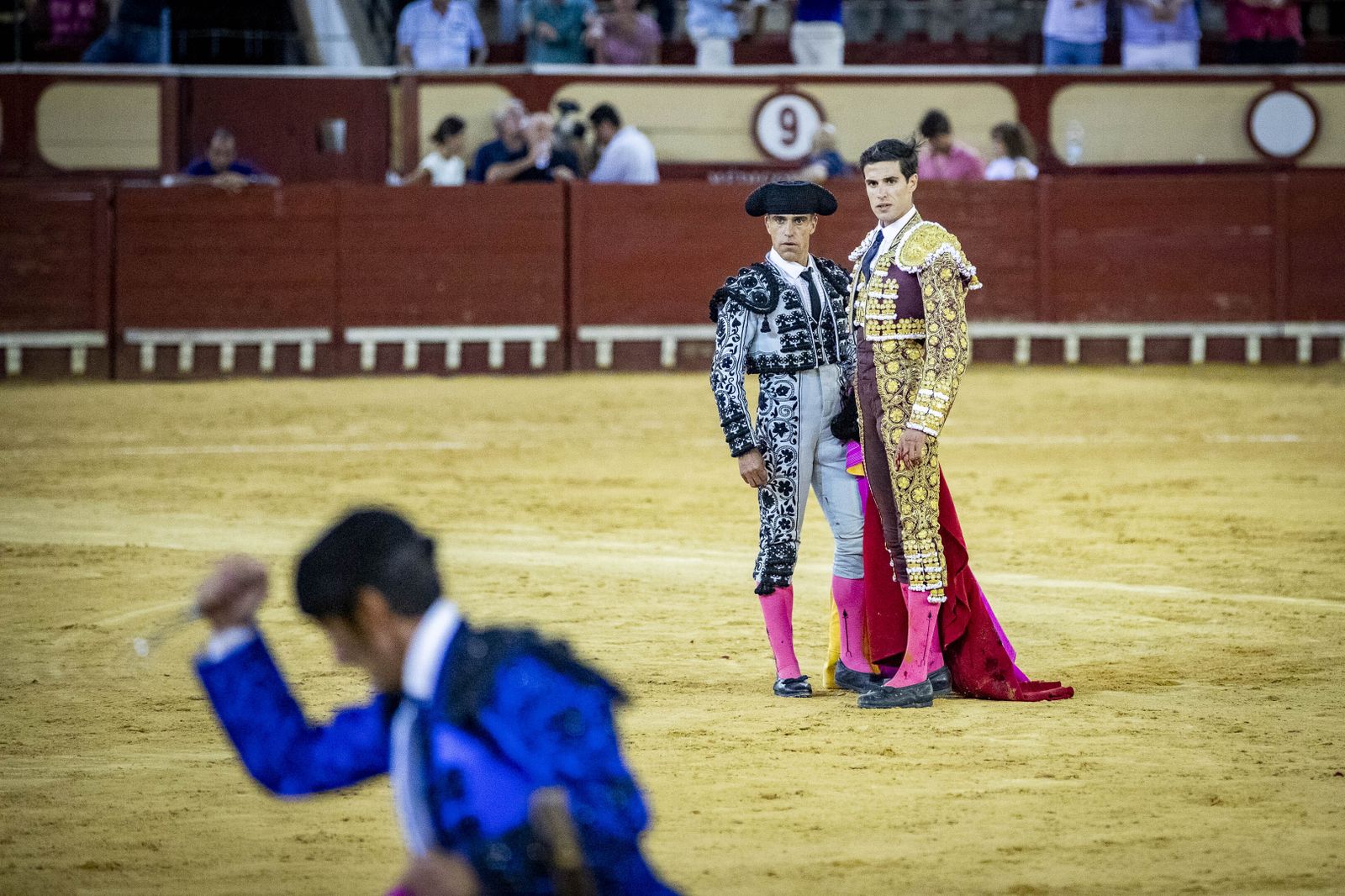 Daniel Crespo, Manzanares y Juan Ortega, en la plaza de toros de El Puerto