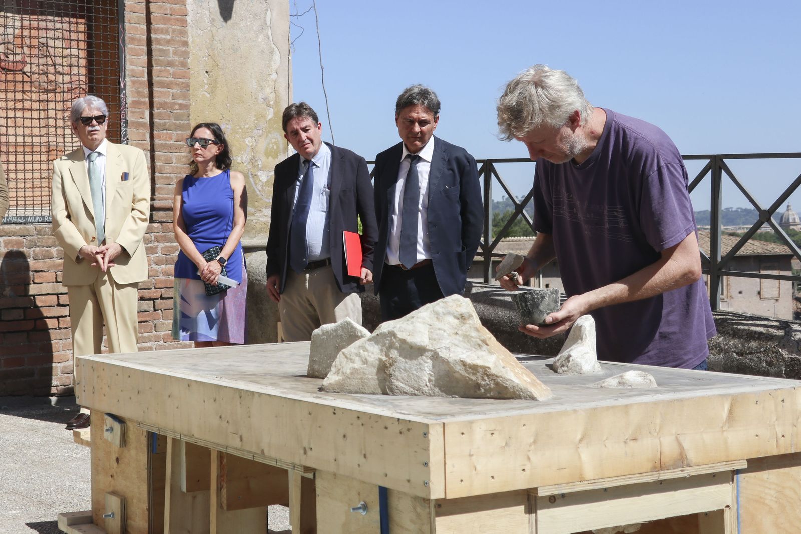 Un momento del homenaje a María Teresa León y Alberti en Roma.