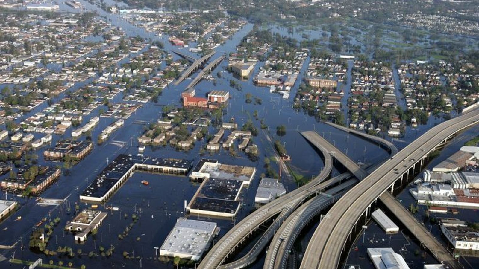 La devastación que produjo el huracán Katrina.