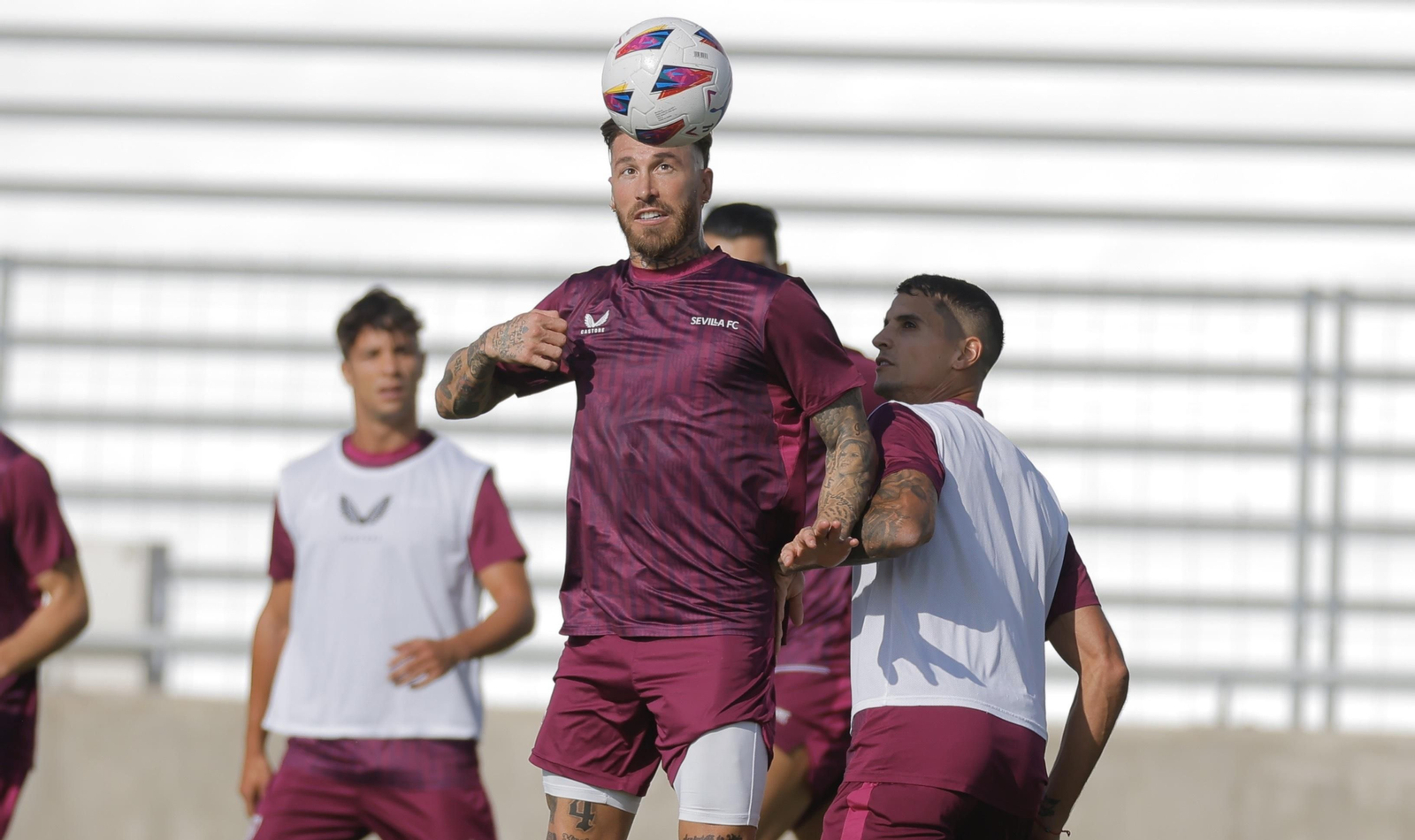Las fotos del primer entrenamiento de Sergio Ramos tras su regreso al Sevilla FC