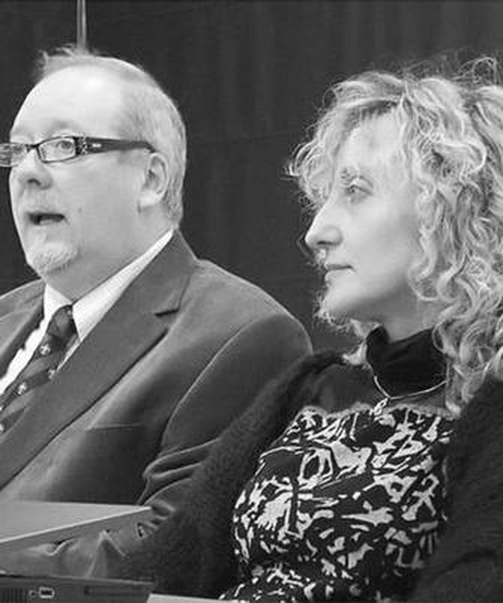 Antonio Monclús y Bienvenida Sánchez, ayer en la UIMP.