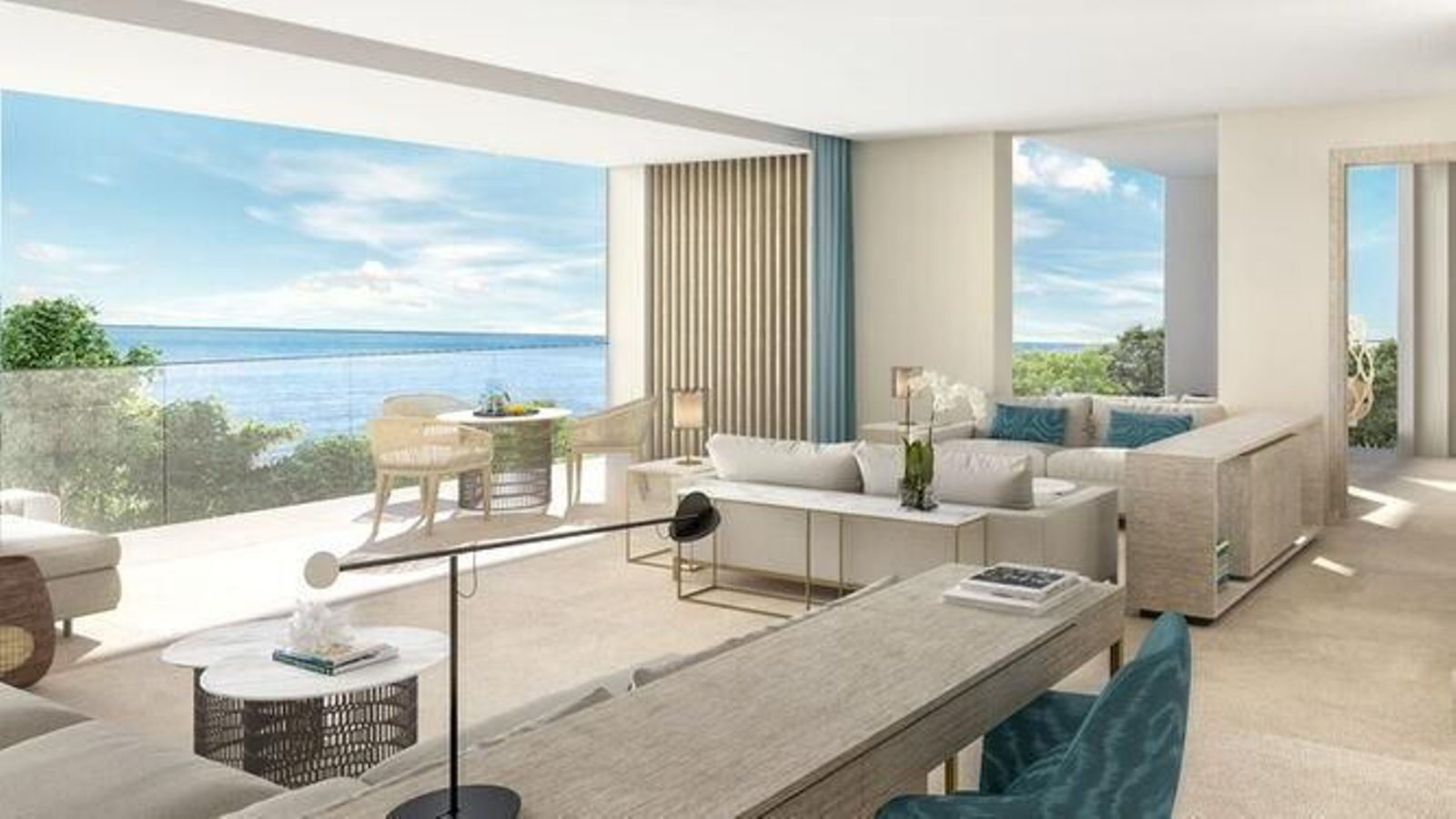 Infografía de cómo será una de las habitaciones de este hotel.