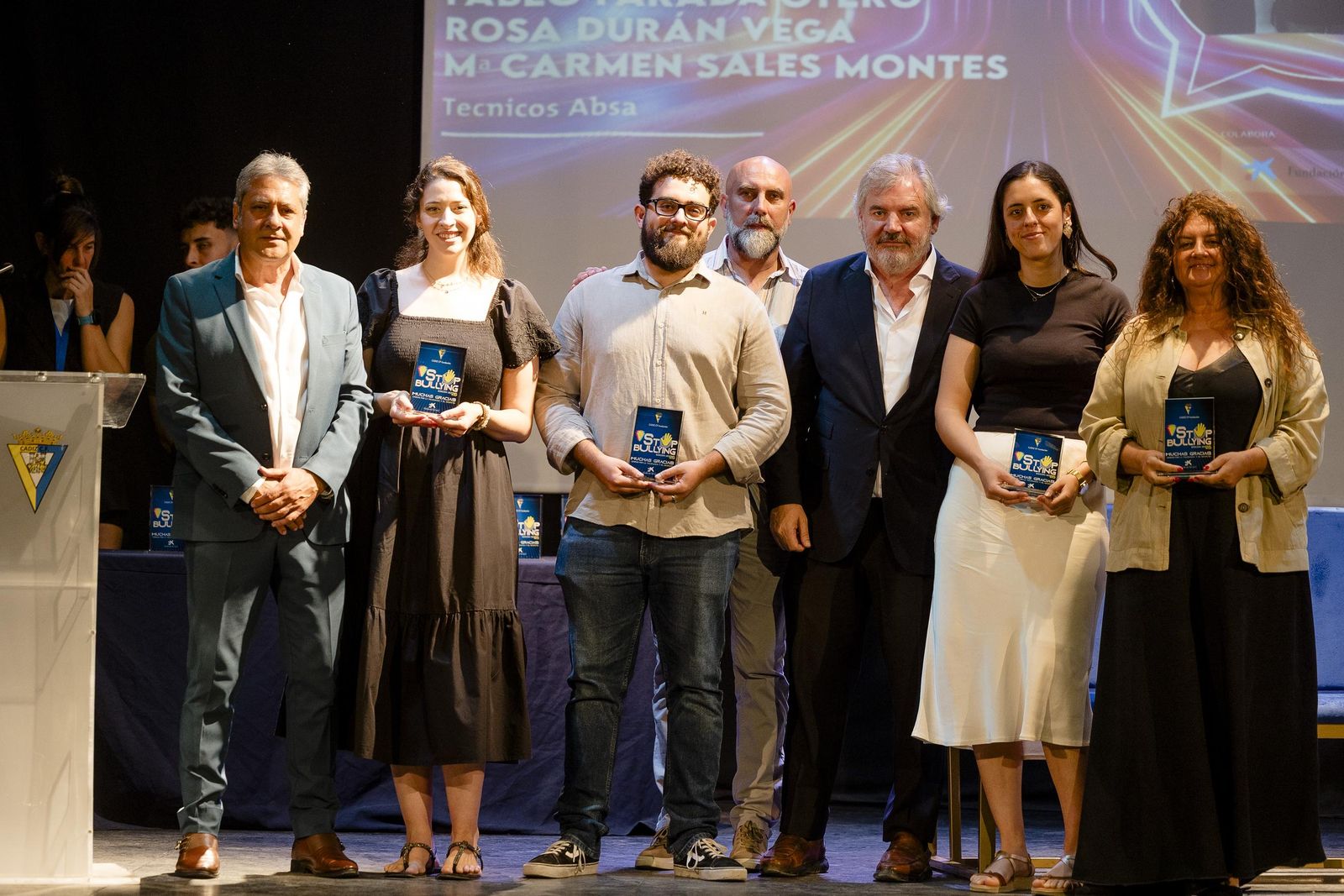Las imágenes del acto de entrega de reconocimientos de Stop Bullying, iniciativa de la Fundación del Cádiz.