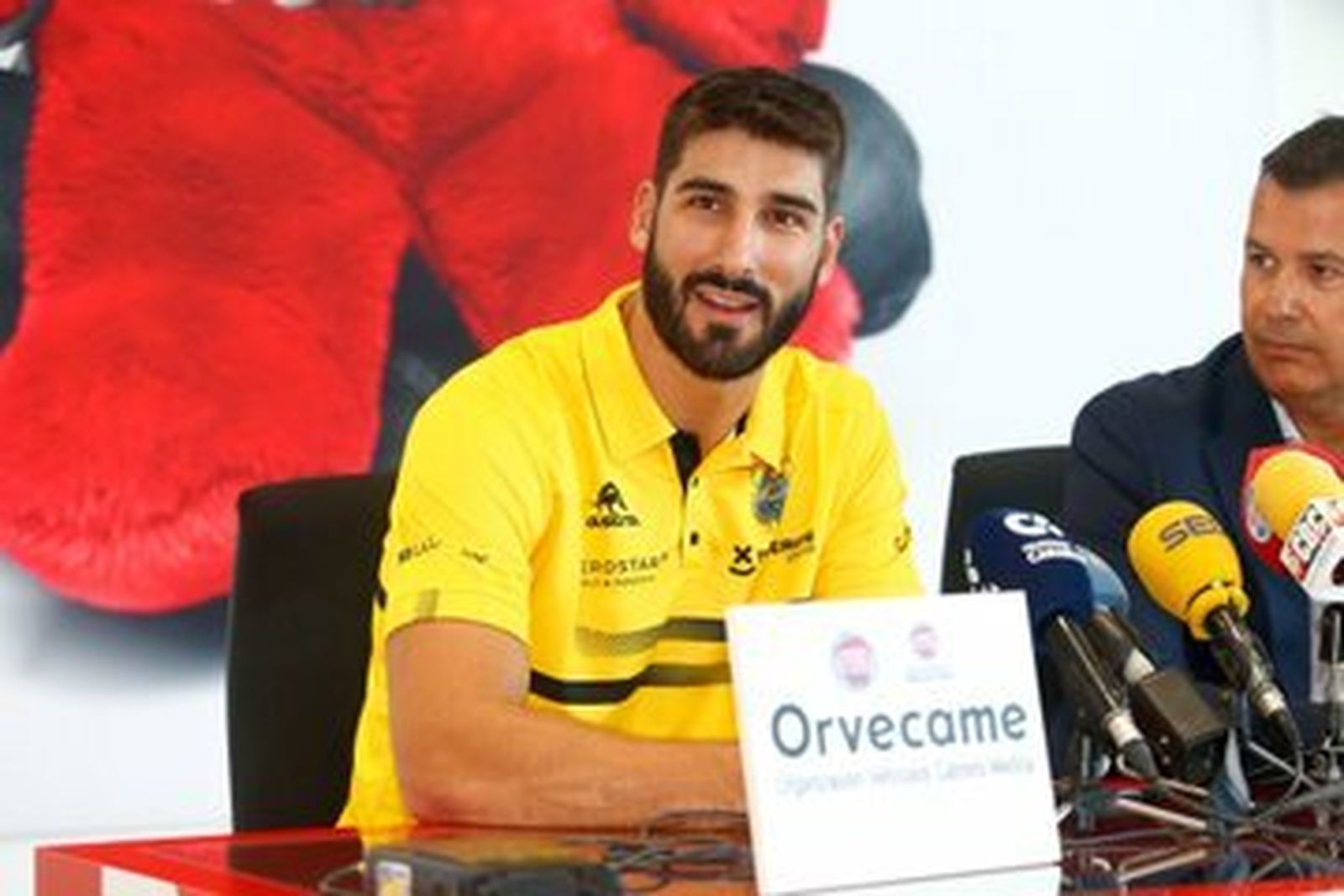 Dani Díez, en su presentación con el Iberostar Tenerife.