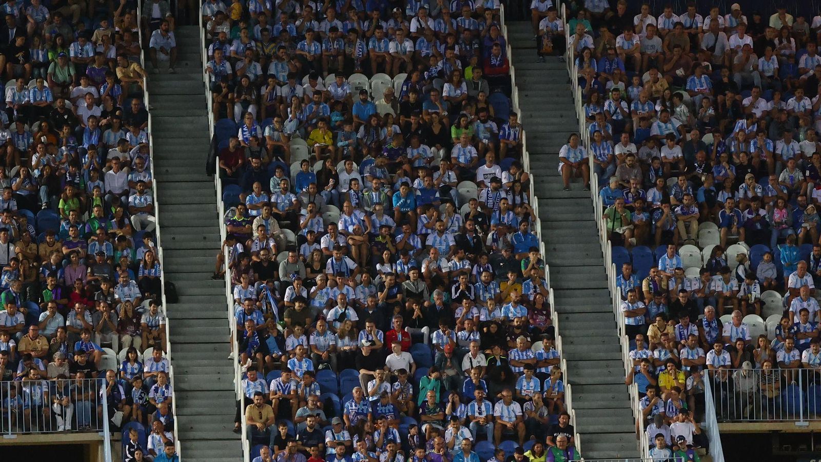 El Málaga CF - Elche, en fotos