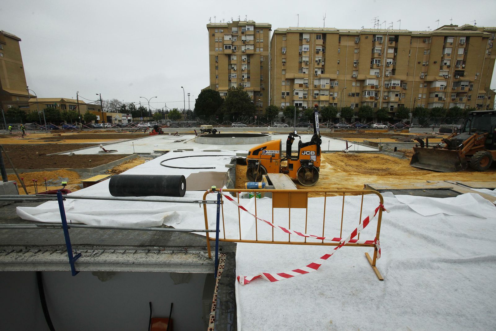 Las imágenes de la visita a las obras del tanque de tormentas de Kansas City