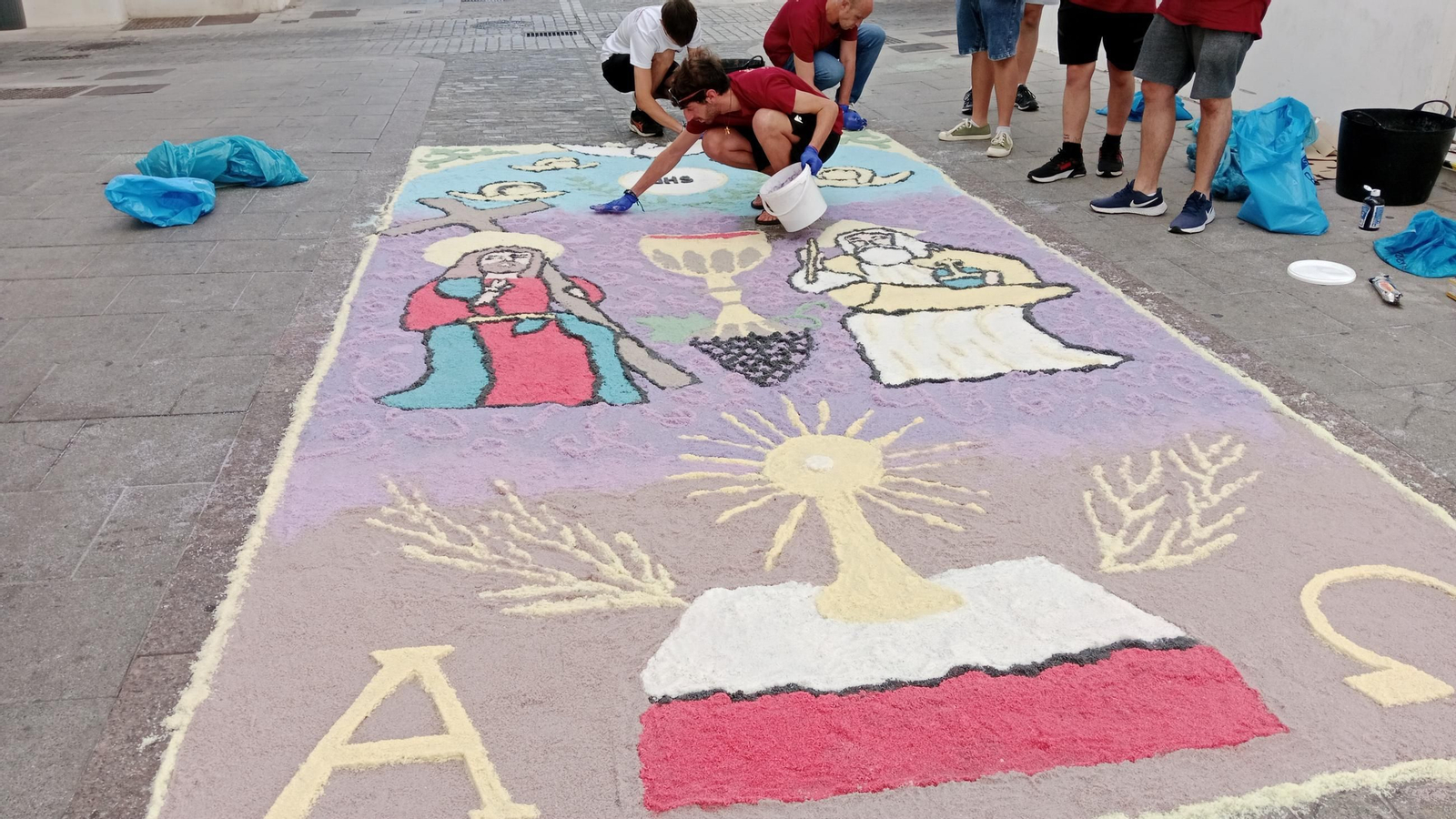 Altares y alfombras del Corpus en San Fernando: Medinaceli, primer premio