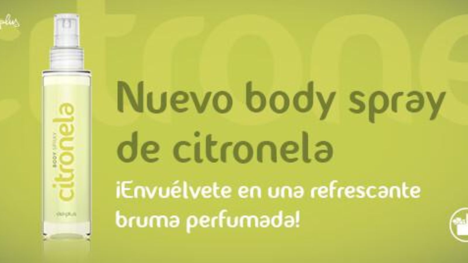 Body spray de citronela de Mercadona