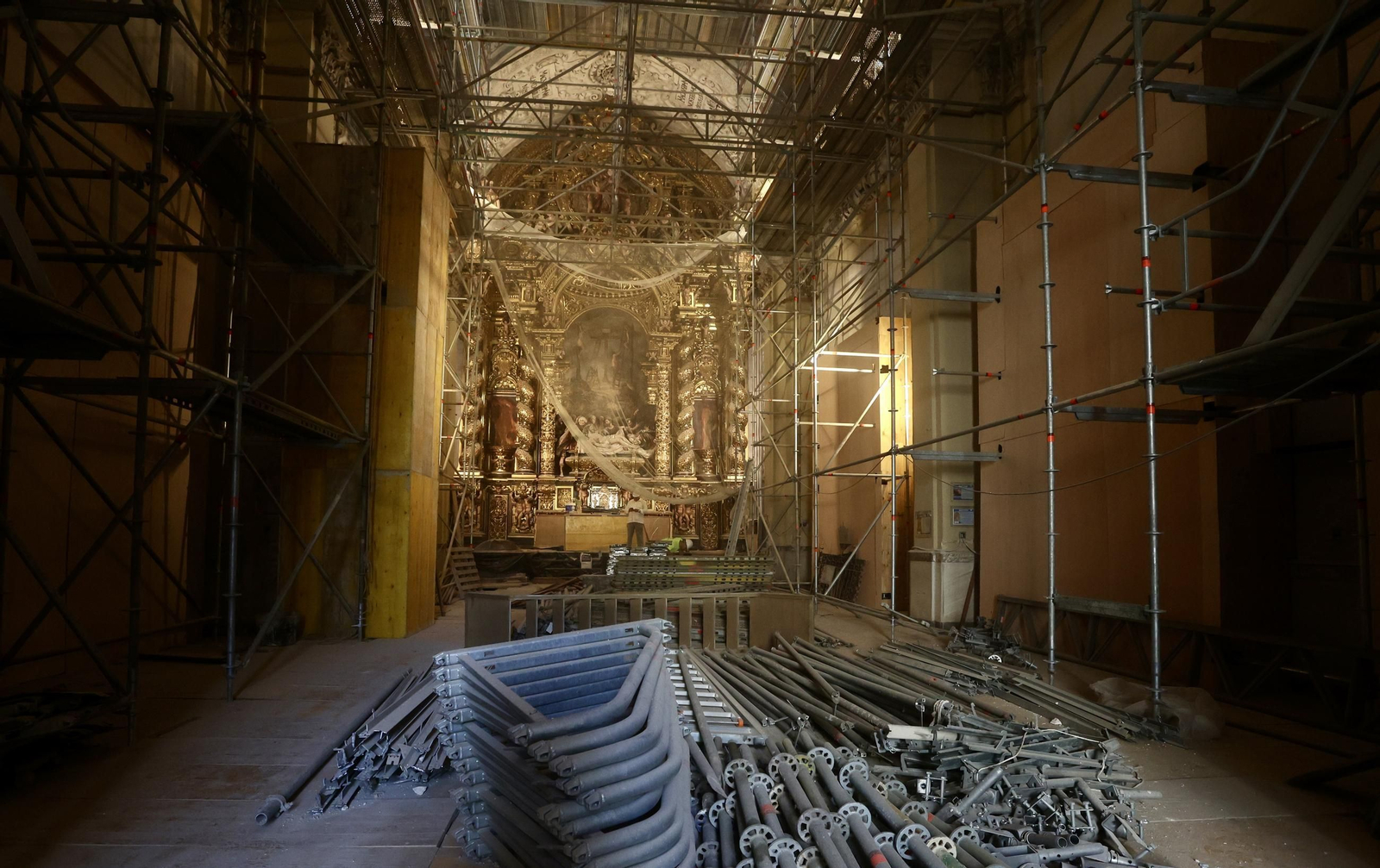 Obras en la Iglesia de La Caridad
