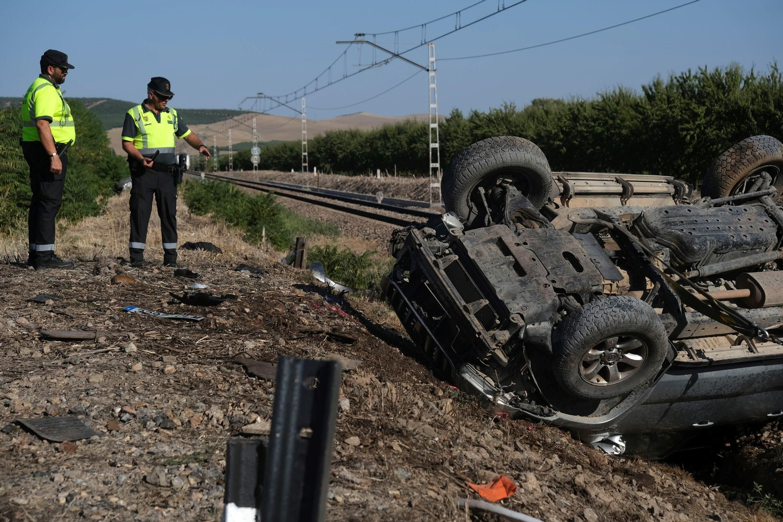 El accidente entre un tren y un coche en Alcolea, en imágenes El accidente entre un tren y un coche en Alcolea, en imágenes