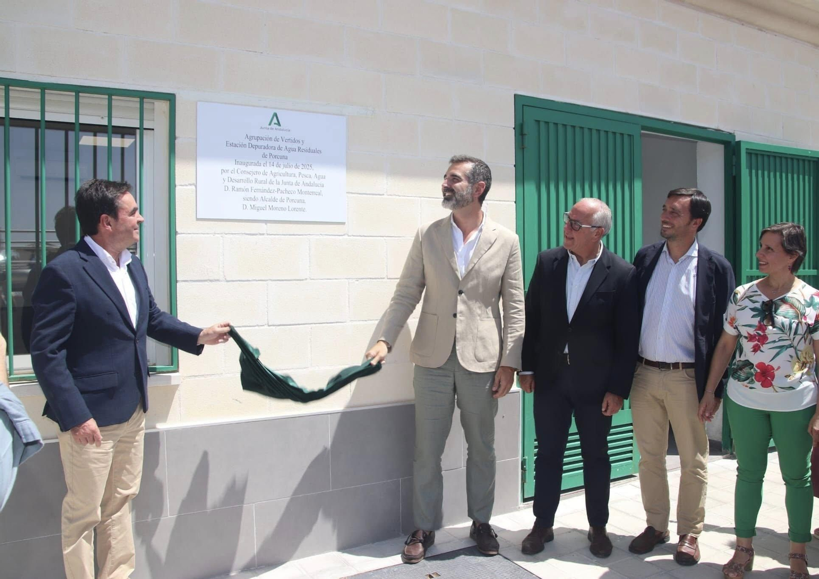 Inauguración de la EDAR de Porcuna.