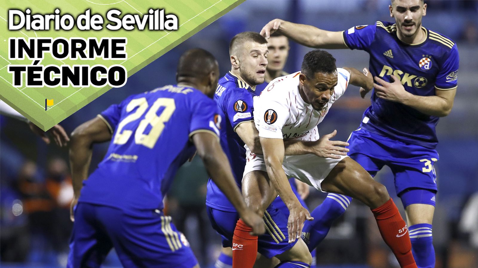 Fernando, hostigado por varios rivales.