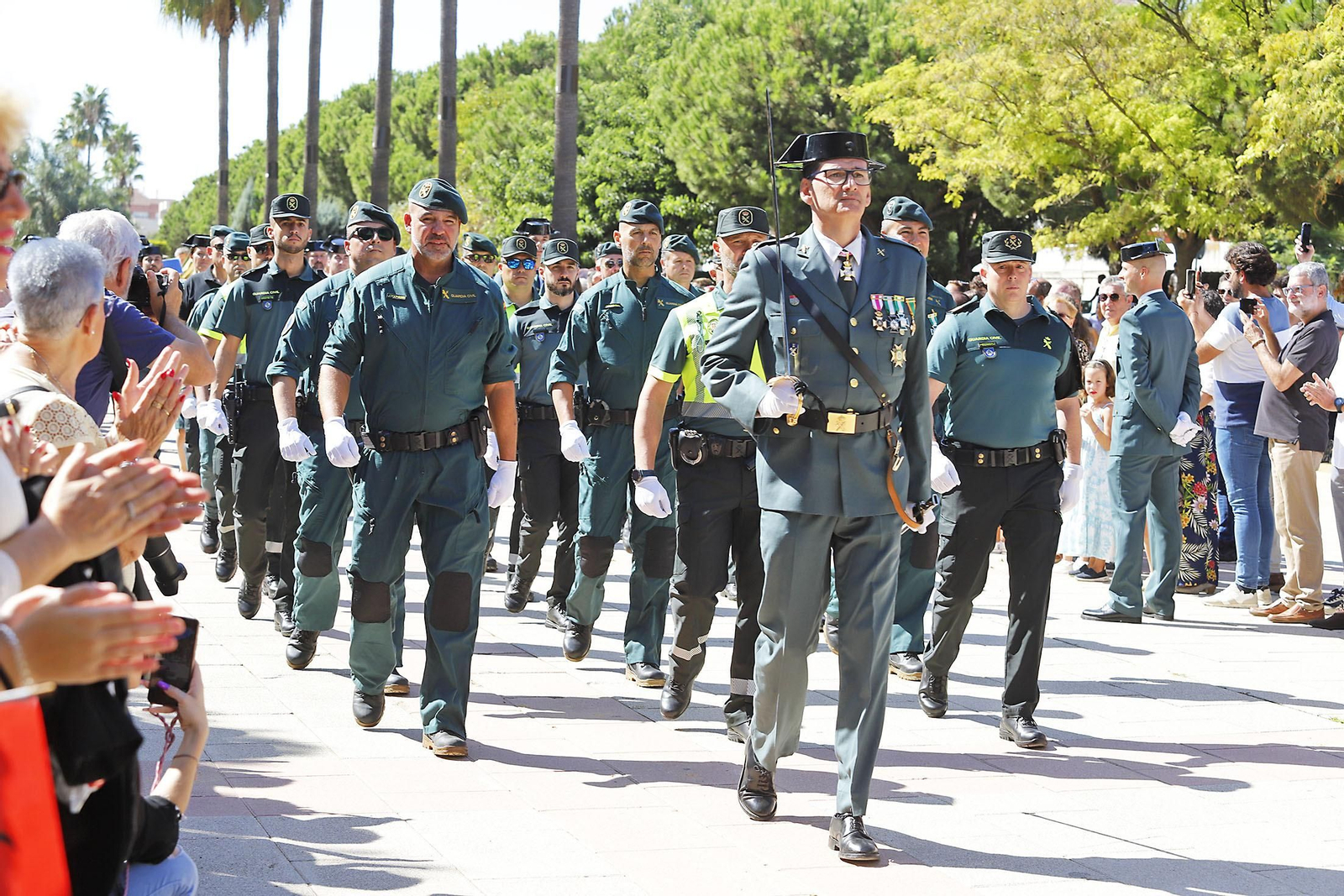 Imágenes de los actos de la Guardia Civil  en Huelva 12 de octubre, Día del Pilar