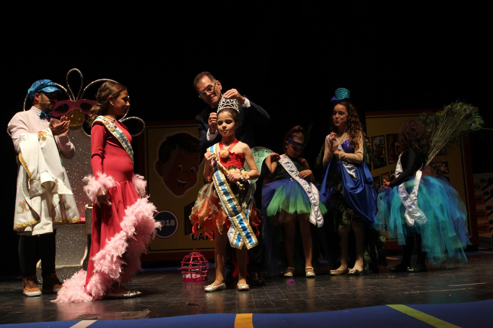 Gala de la coronación de  la choquera mayor e infantil del Carnaval Colombino 2018