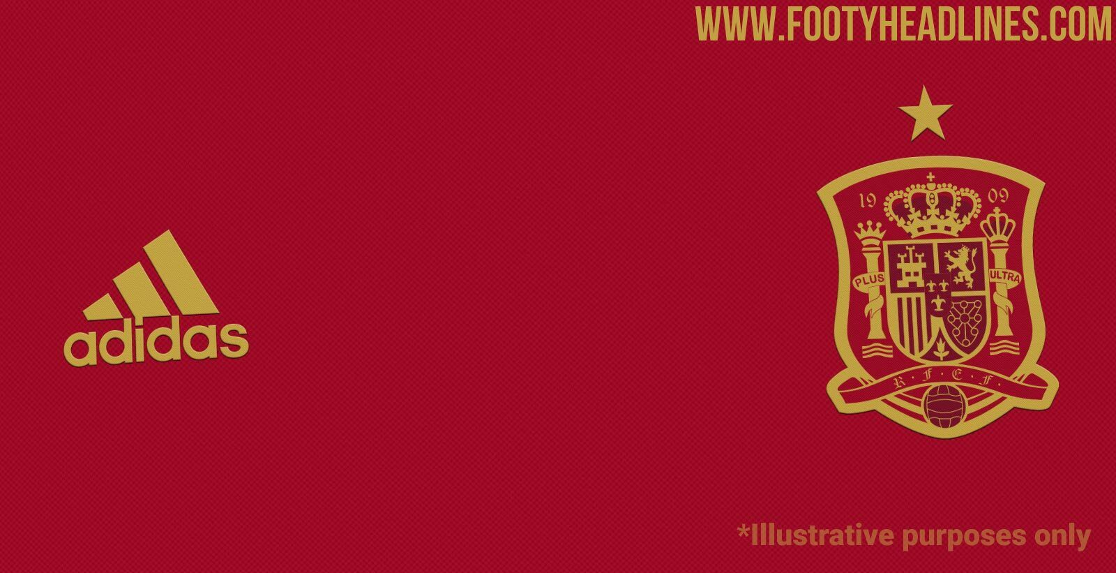 Combinación de colores de las nuevas indumentarias de la selección, según el portal Footy Headlines.