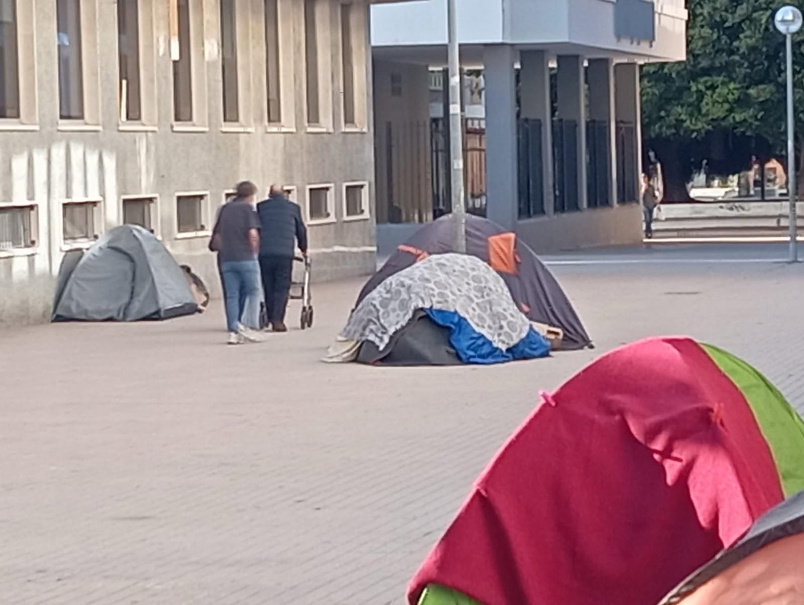 Campo de refugiados en Cádiz