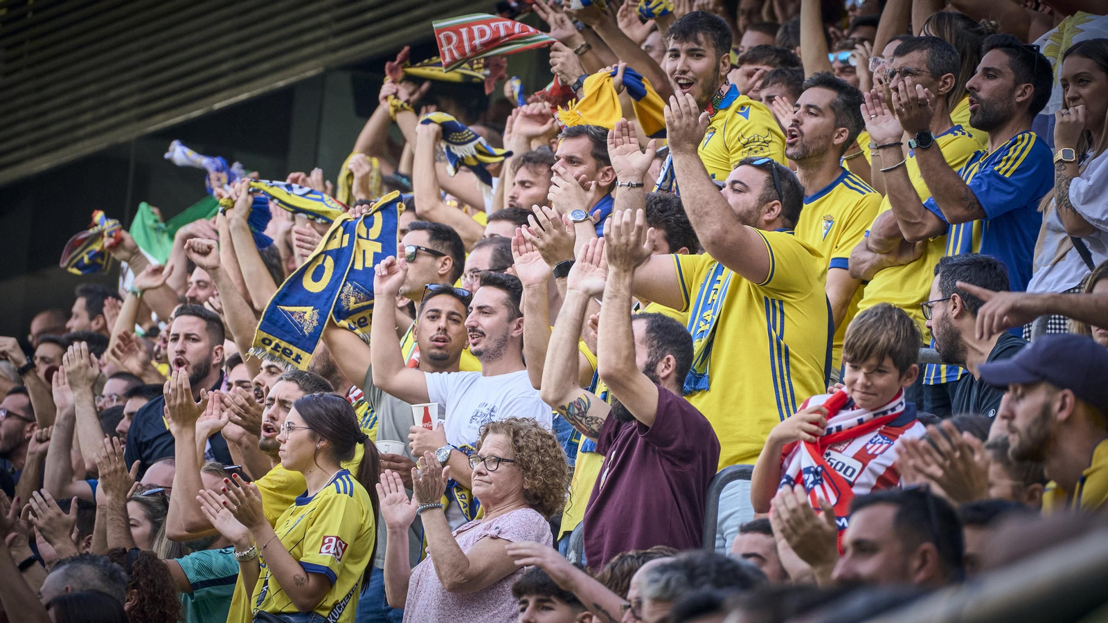 Partido de la victoria del Cádiz CF sobre el Atlético de Madrid
