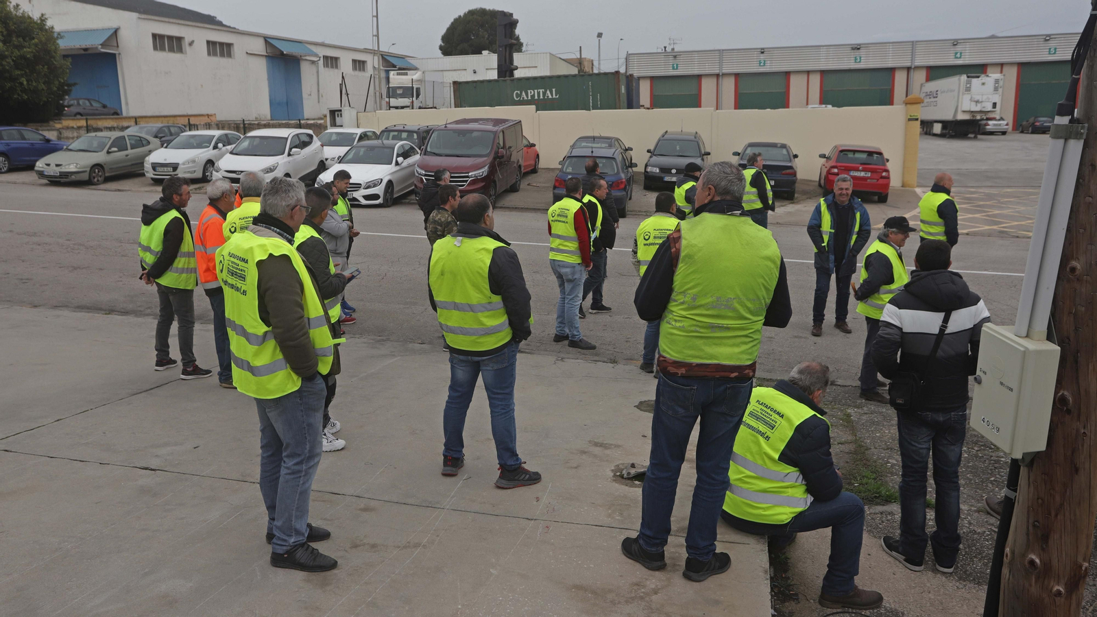 Fotos de la cuarta jornada de huelga de camioneros en Algeciras