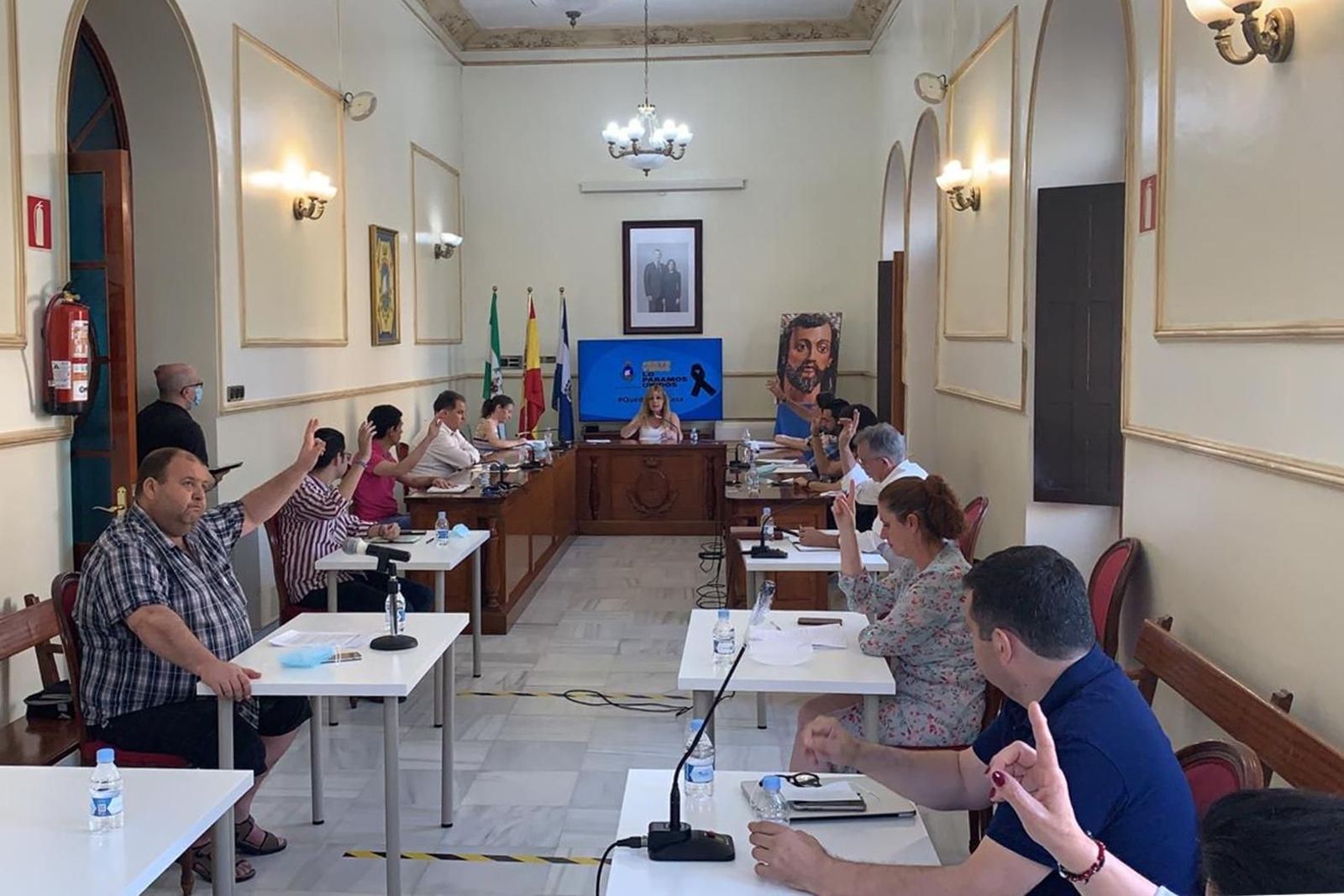 Pleno ordinario en el Ayuntamiento de San Juan del Puerto.