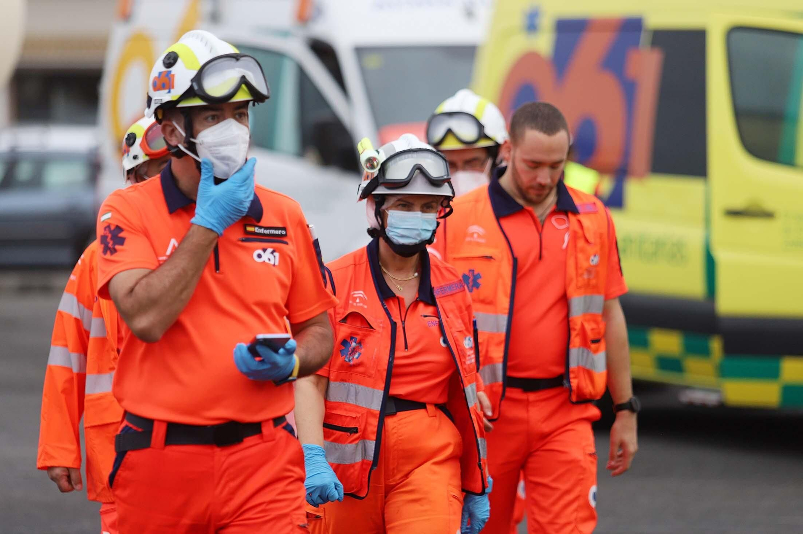 Simulacro de accidente en el Puerto de Huelva dentro del ejercicio regional RespuestA22, en imágenes