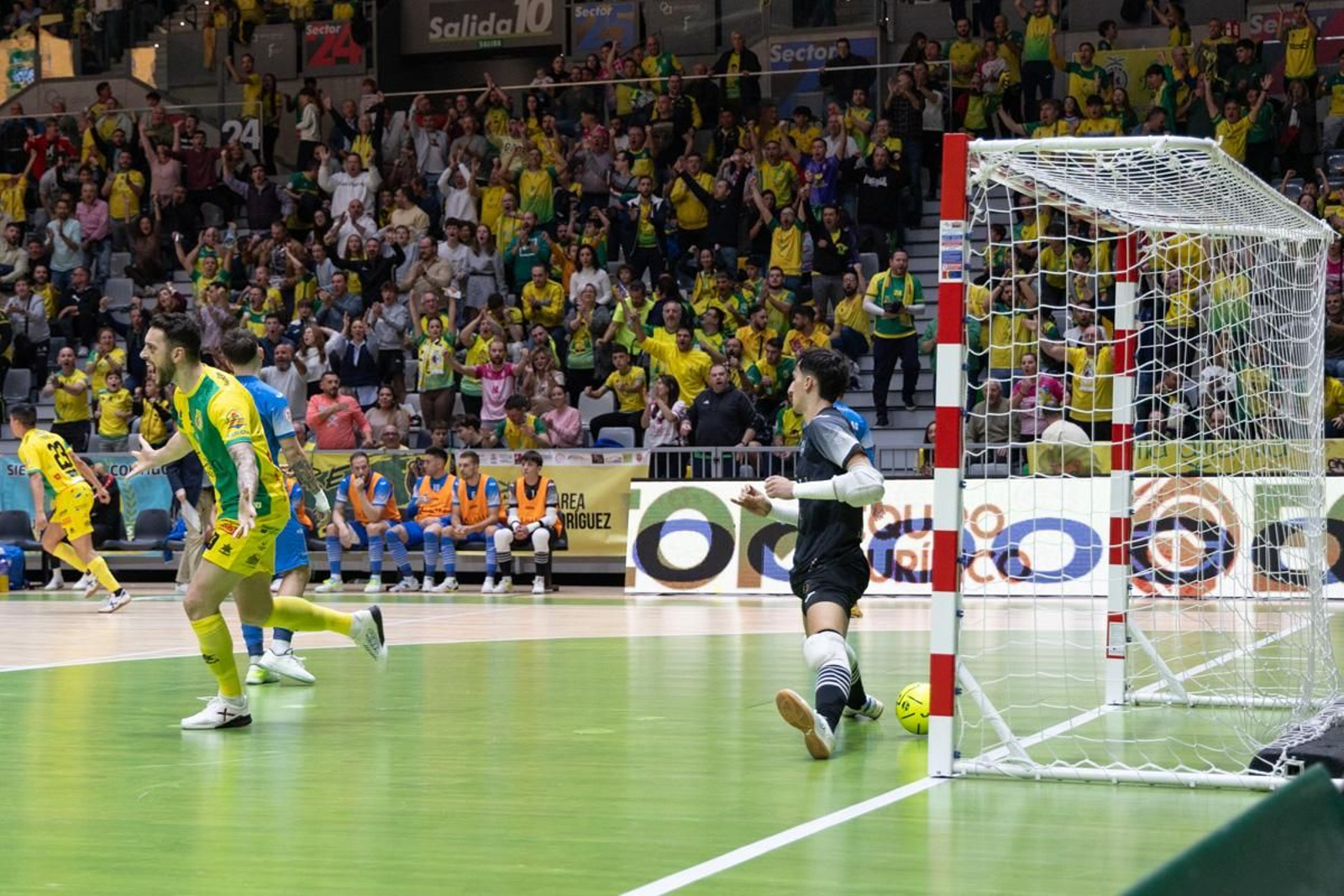 La goleada del Jaén Paraíso Interior FS ante el Viña Albali Valdepeñas, en imágenes