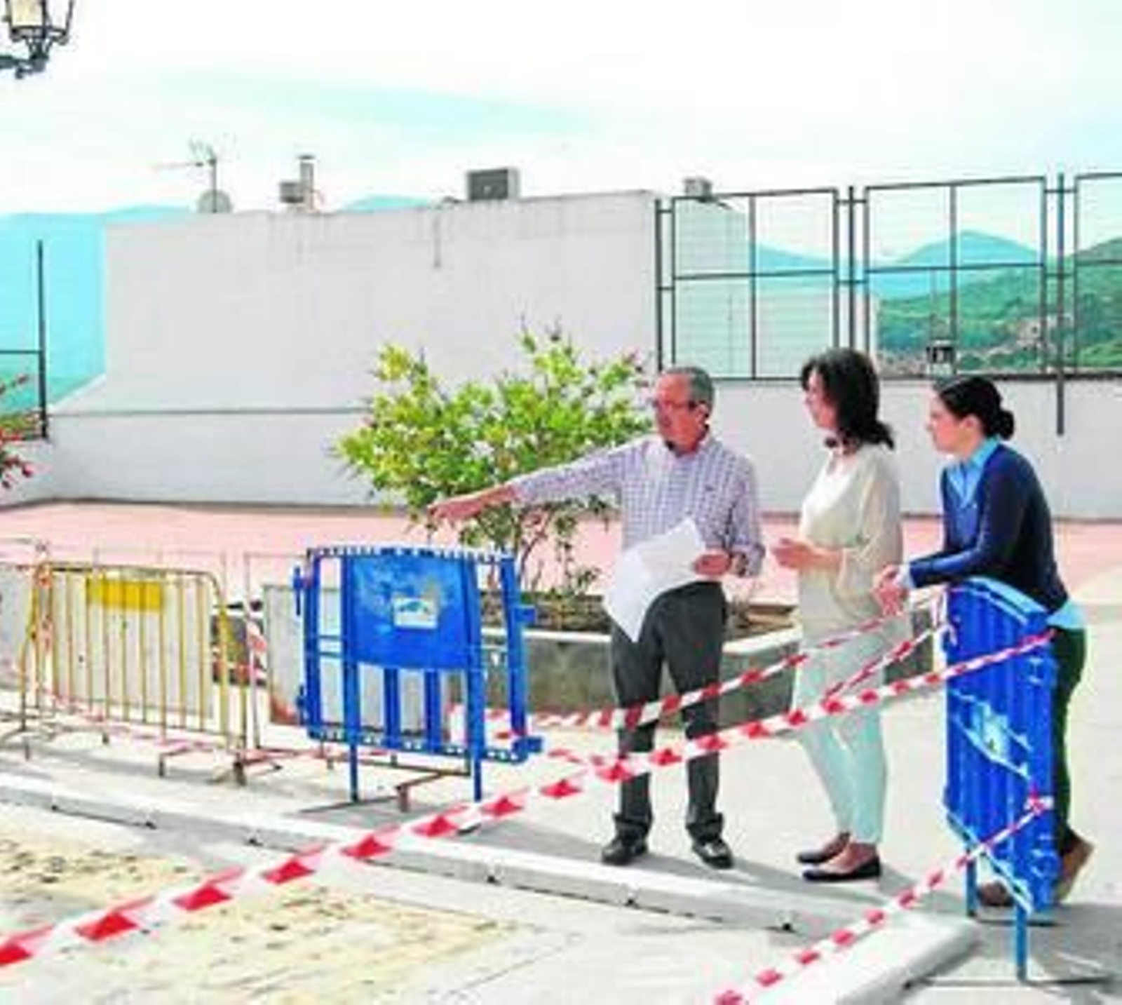 Visita institucional a la zona objeto de mejora.