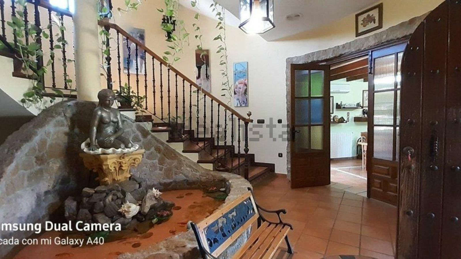 Vista de parte del interior de la vivienda.