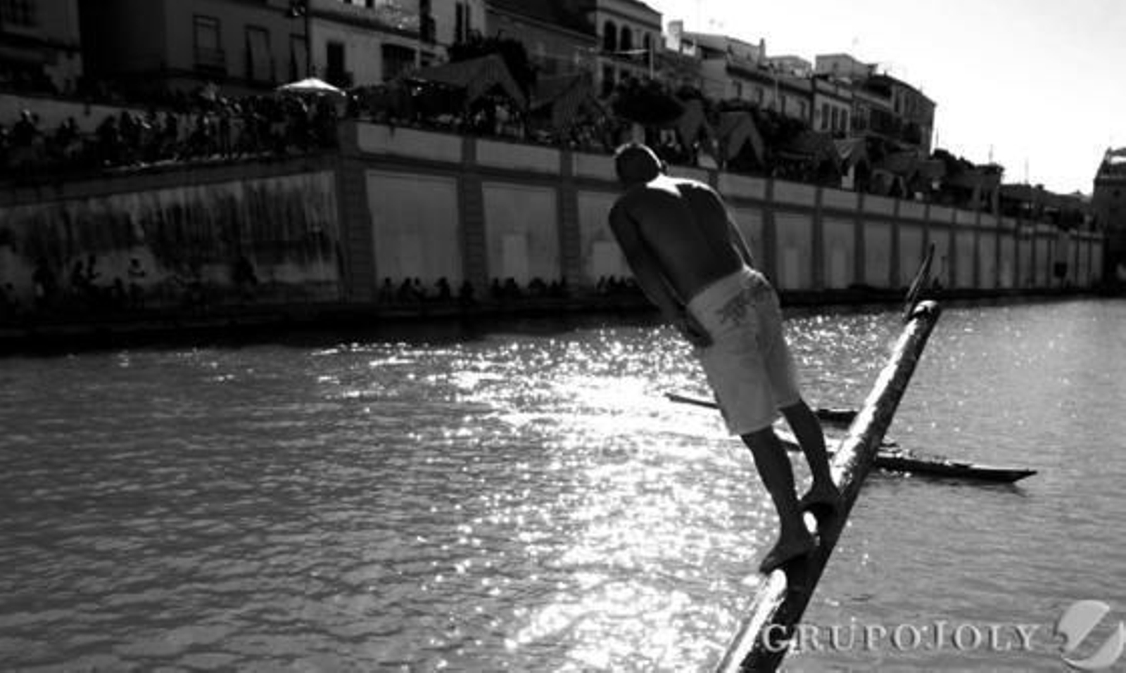 La cucaña de Triana, un clásico de la Velá.

Foto: Juan Carlos Muñoz
