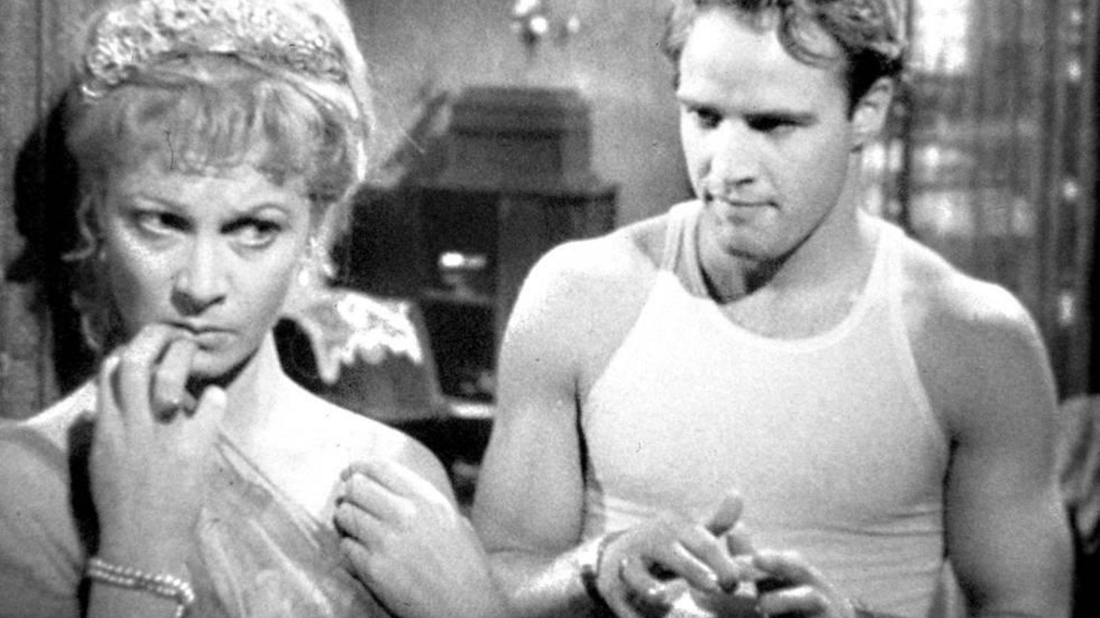 Vivien Leigh y Marlon Brando en 'Un tranvía llamado Deseo'.