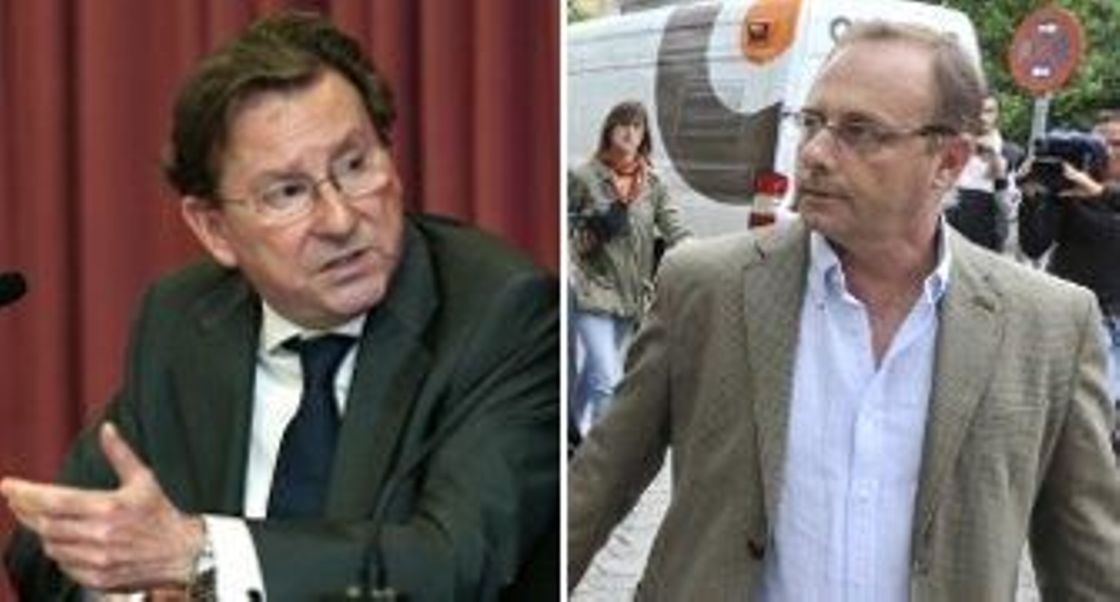 Emilio de Llera (i) y Antonio del Castillo (d).