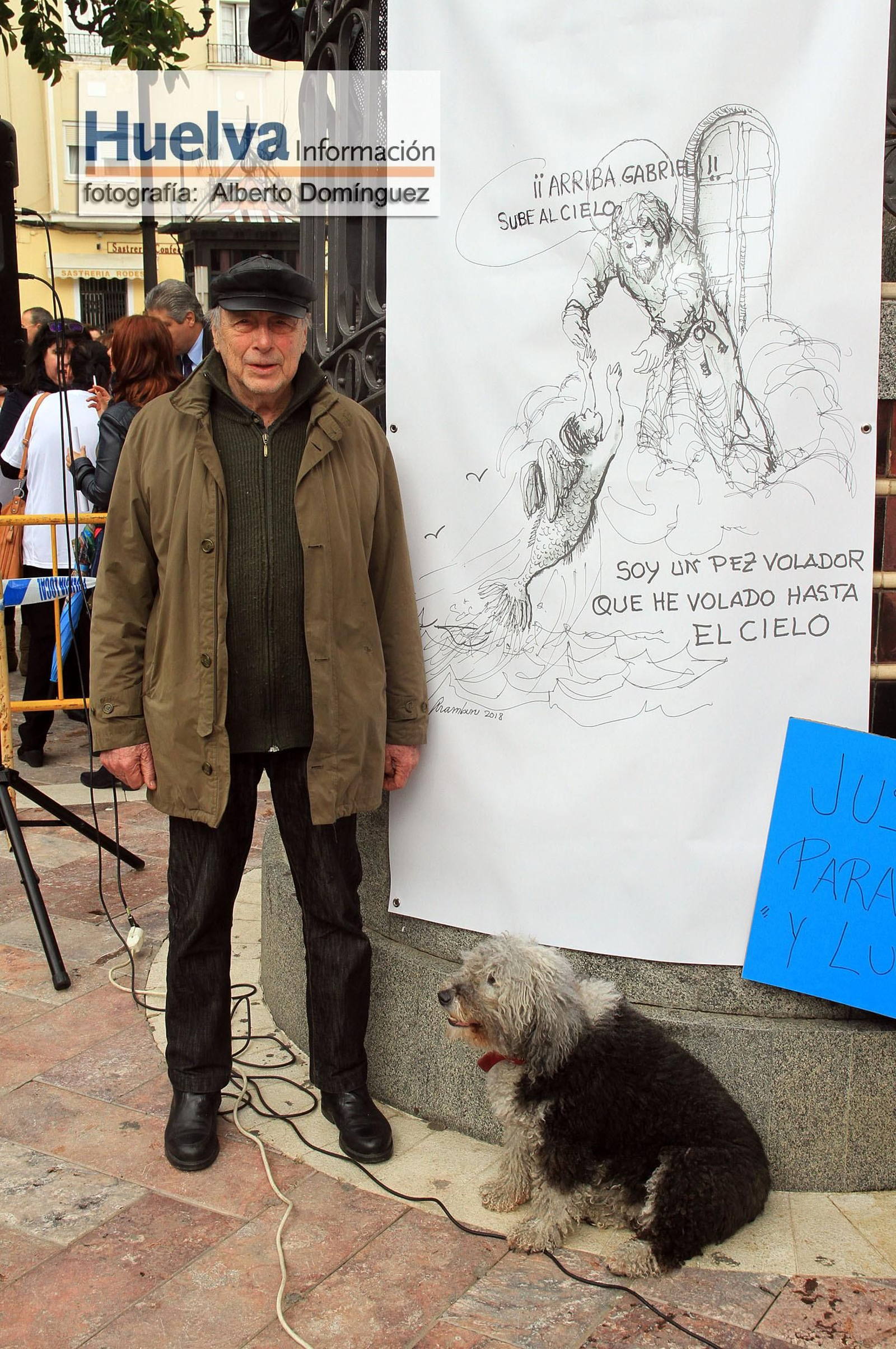 Imágenes de la manifestación contra la derogación de la prisión permanente revisable celebrada en Huelva