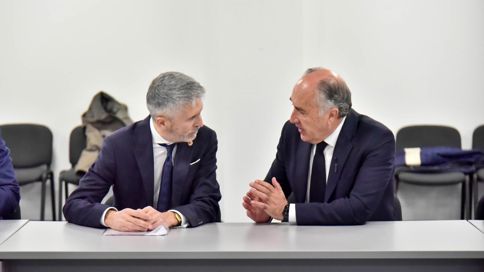 Fernando Grande-Marlaska y José Ignacio Landaluce.