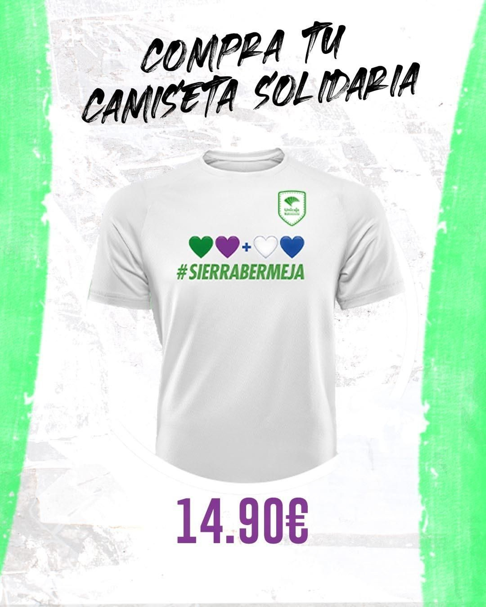 A la venta las camisetas en solidaridad por Sierra Bermeja en el Carpena.