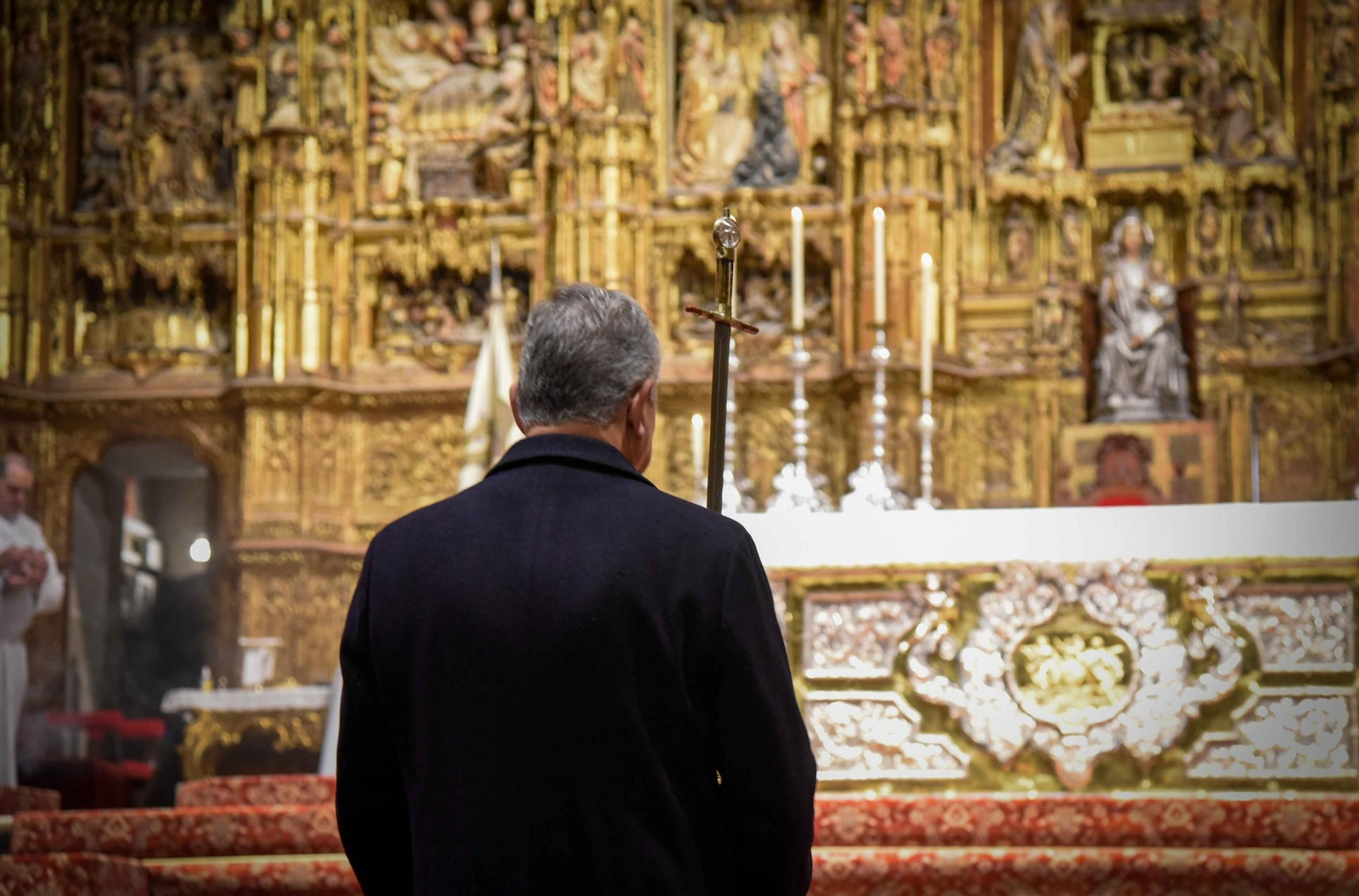 La espada de San Fernando, en la procesión de San Clemente