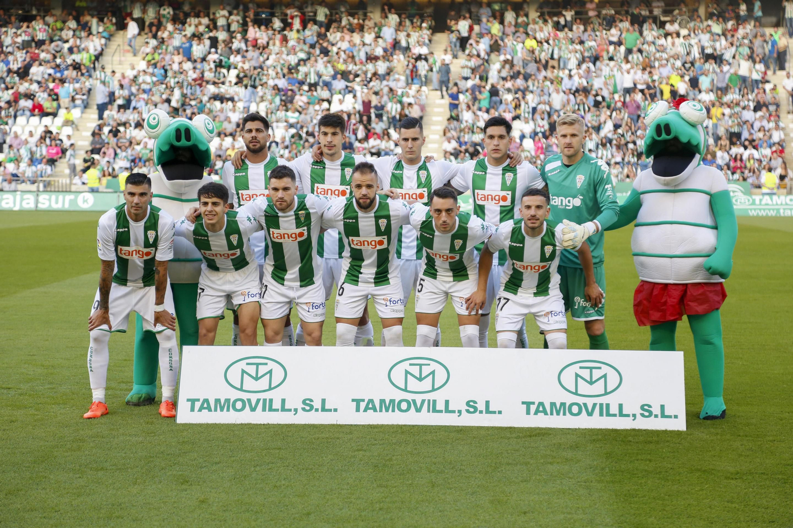 Once inicial del Córdoba ante el Sporting de Gijón.