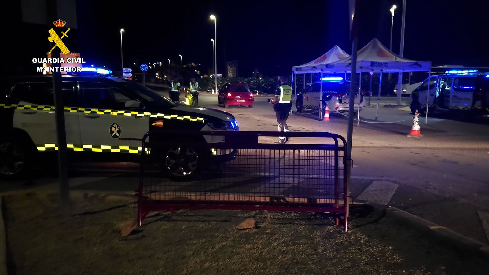 Trabajo de la Guardia Civil en el 'Dreambeach'