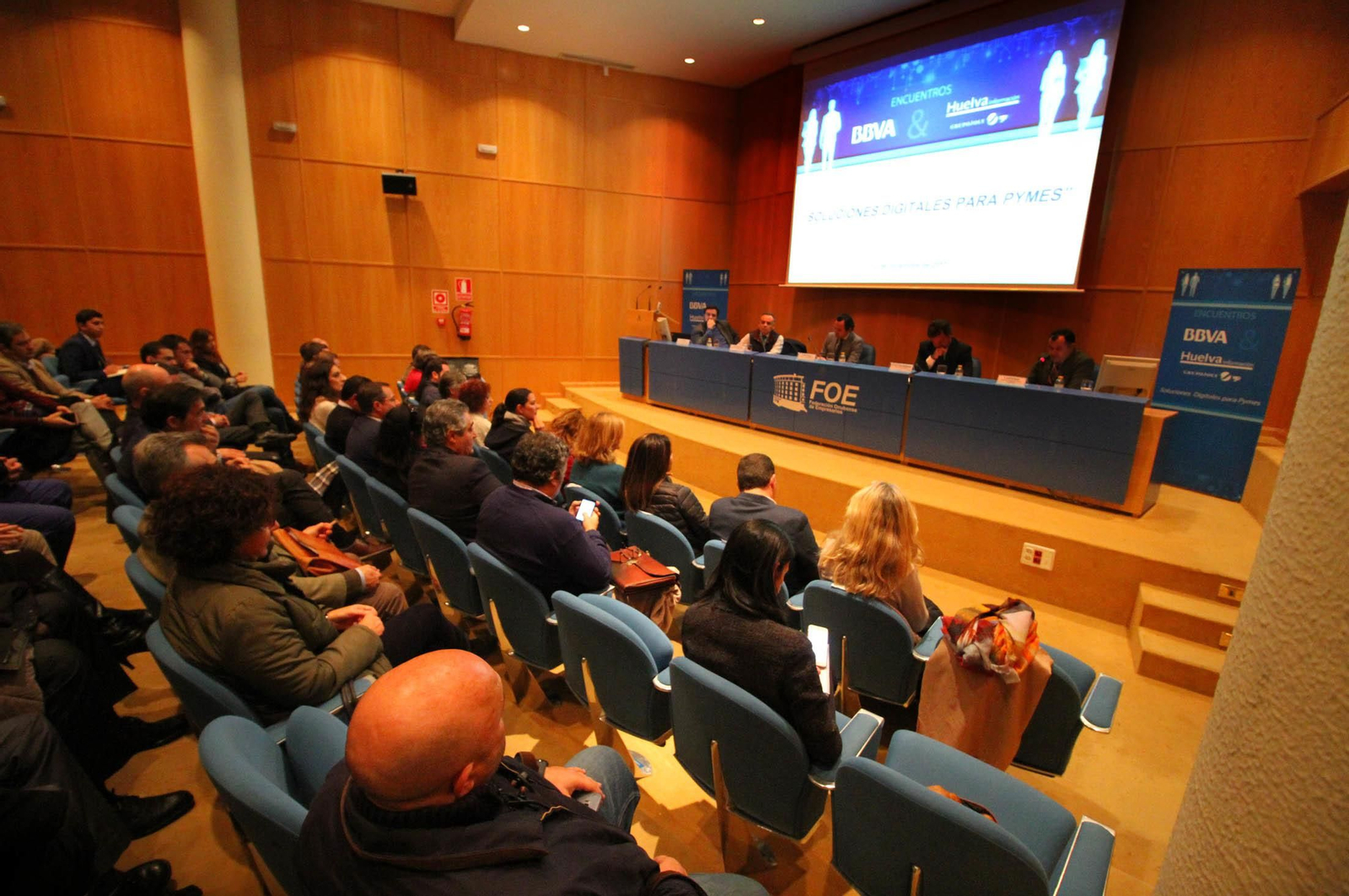 Imágenes del encuentro de HUELVA INFORMACION con el BBVA. I Edición Soluciones Digitales para Pymes.