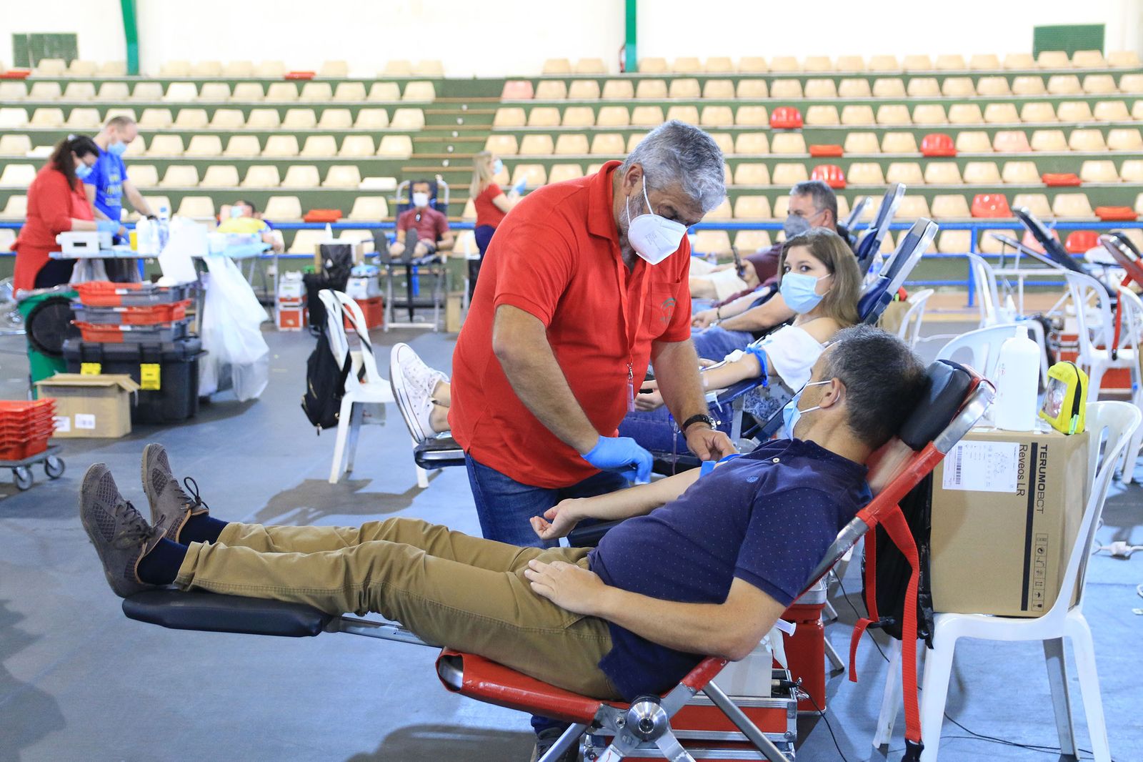 El pabellón Rafael Florido acoge el récord de donantes de sangre