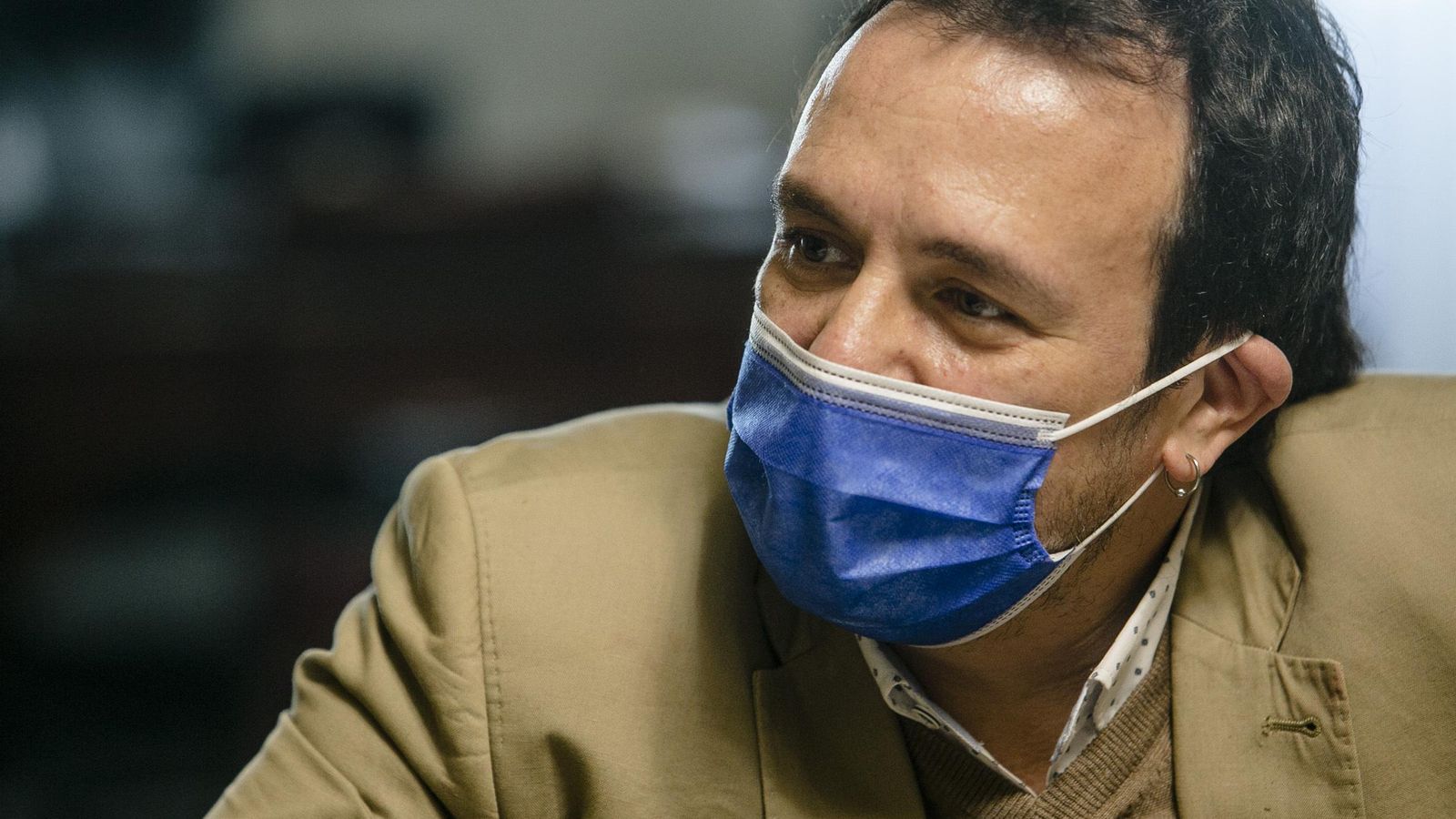 José María González 'Kichi', durante la entrevista.