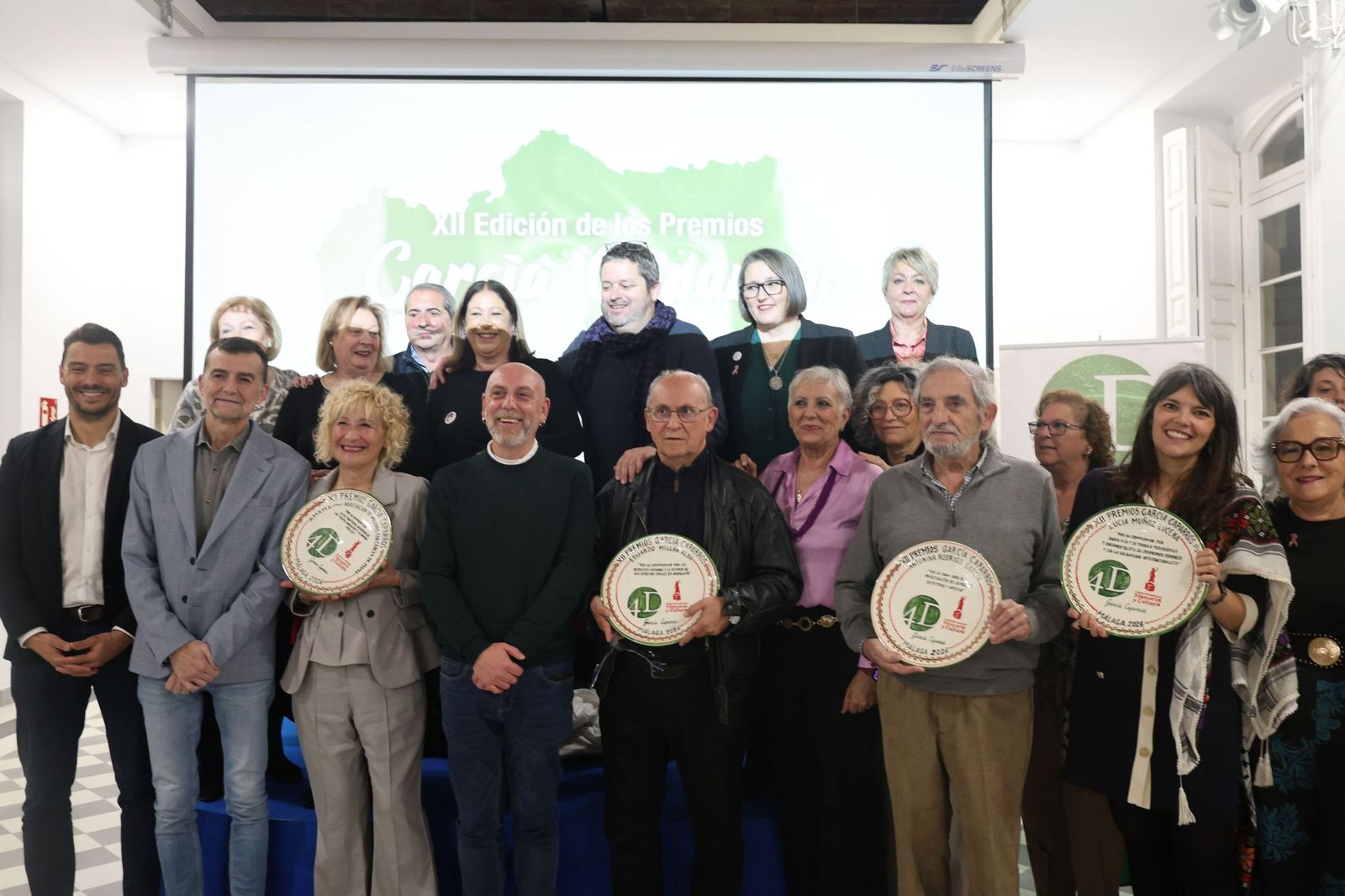 La investigadora Antonia Rodrigo García; el abogado Eduardo Mllán Alba; la asociación Amama; y la periodista Lucía Muñoz Lucena recibieron los Premios García Caparrós  de la Fundación Andaluza de Memoria y Cultura