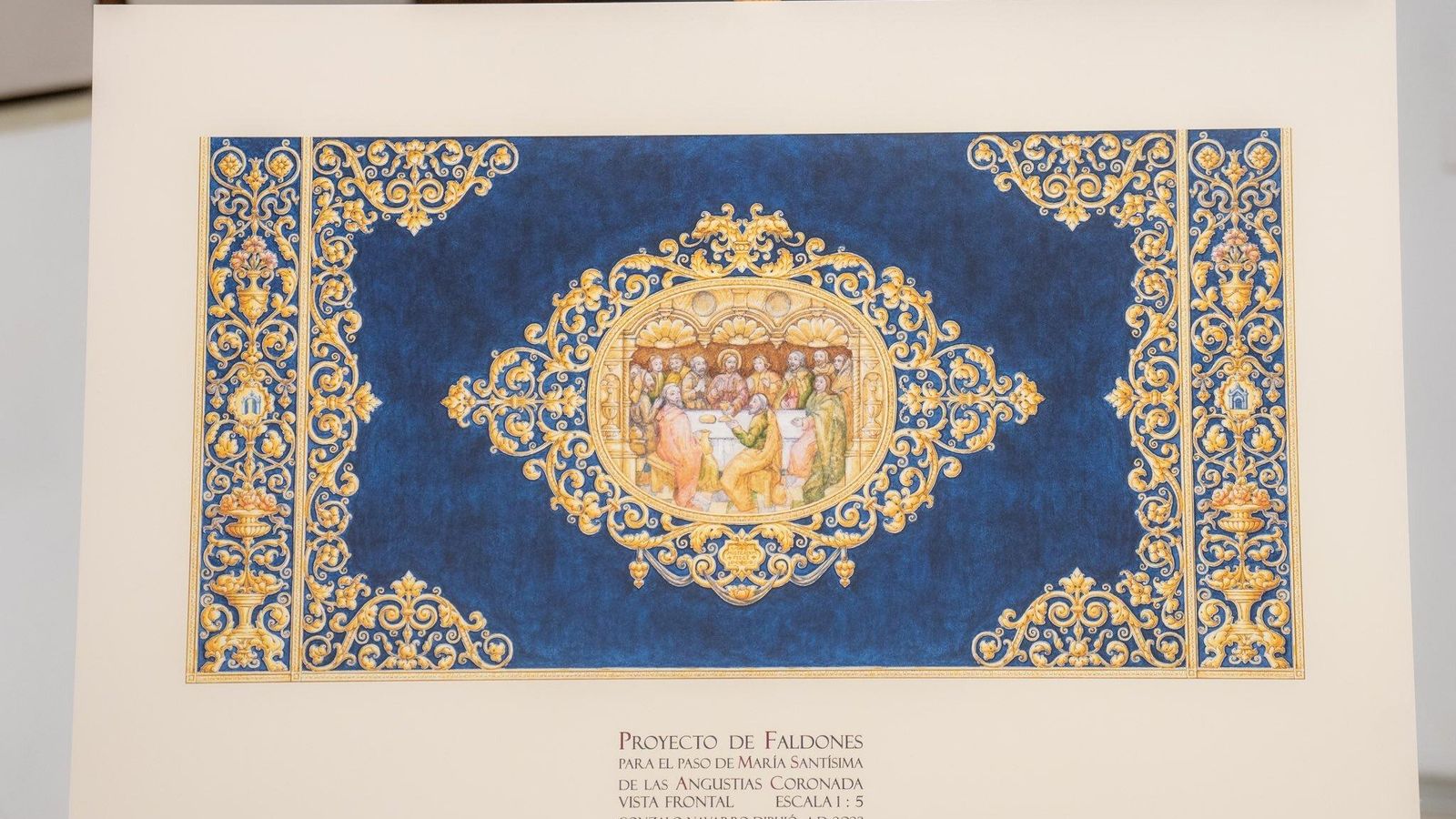 Vista frontal de los futuros faldones