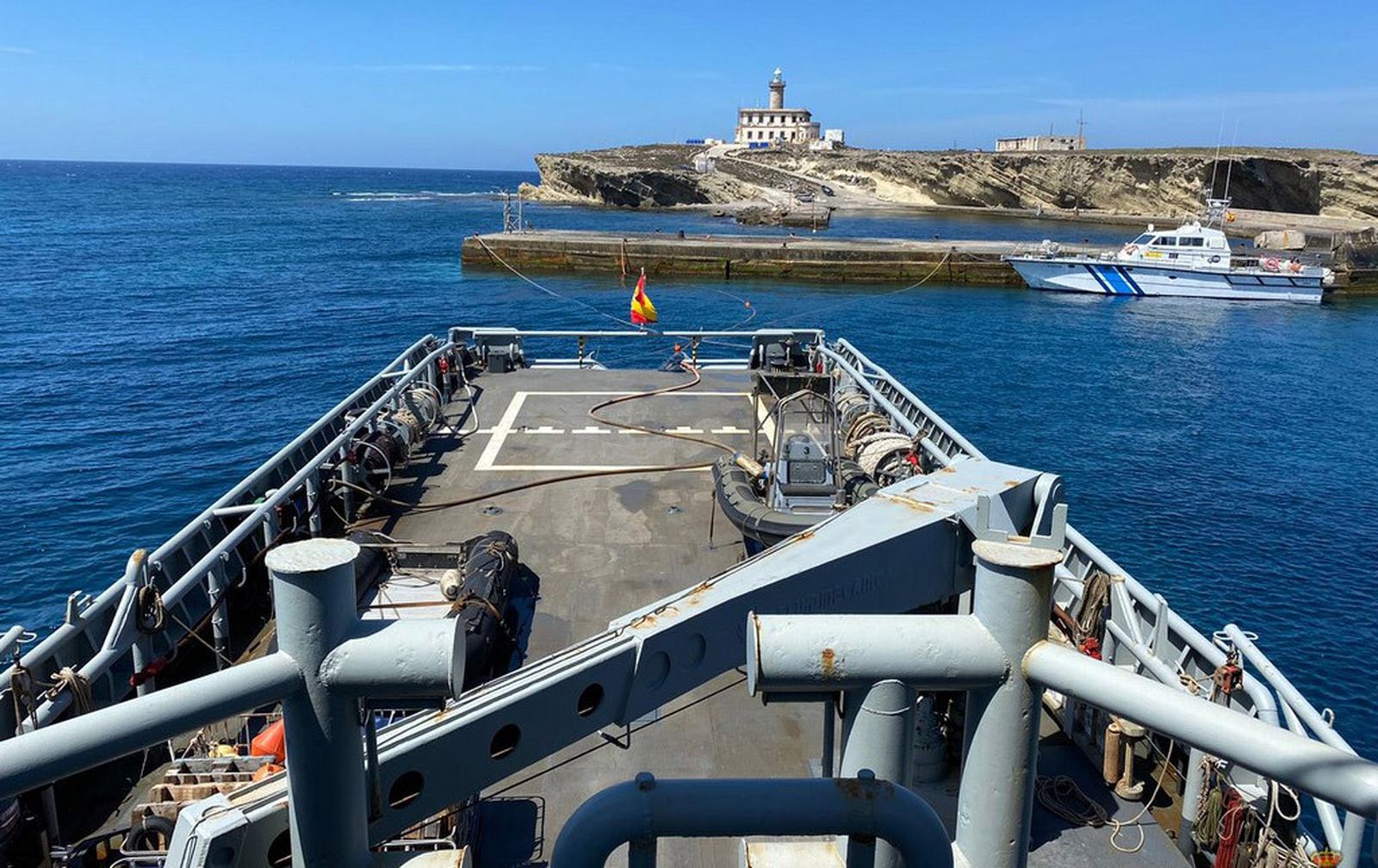 El Buque Auxiliar Mar Caribe.