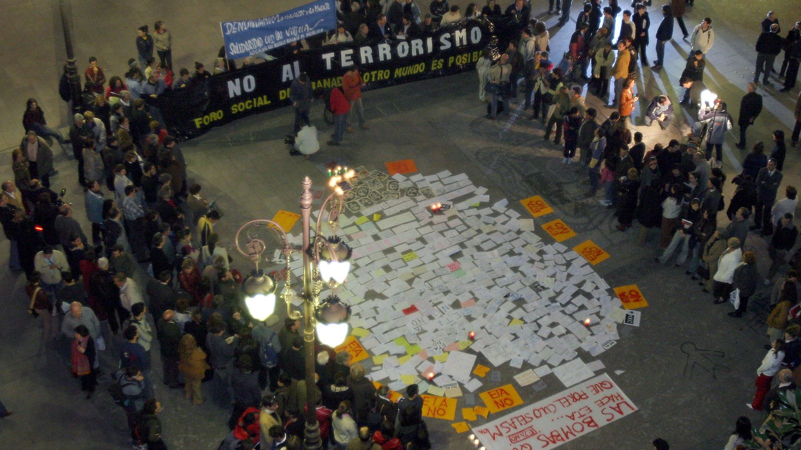 Manifestación de estudiantes por la tarde del 11 de marzo de 2004