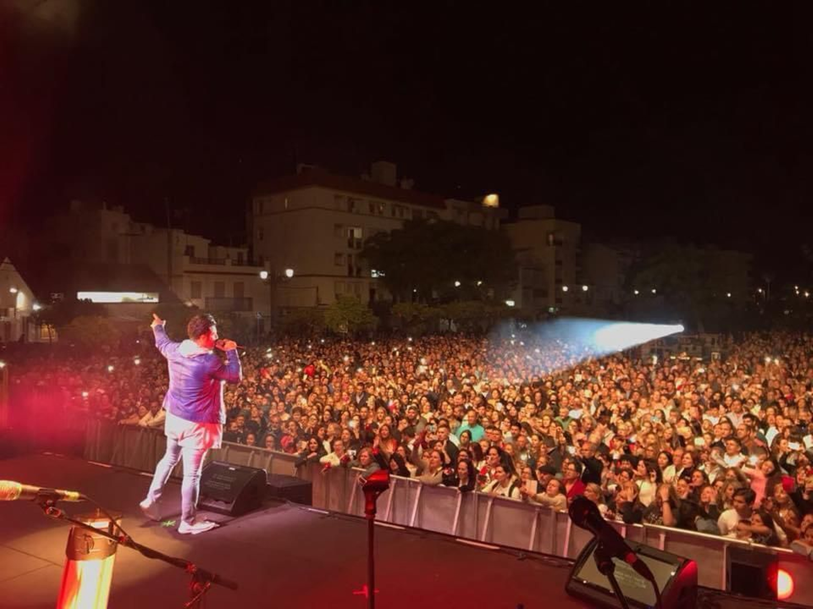 Actuación musical celebrada en la edición de 2018 de 'La noche en blanco'.