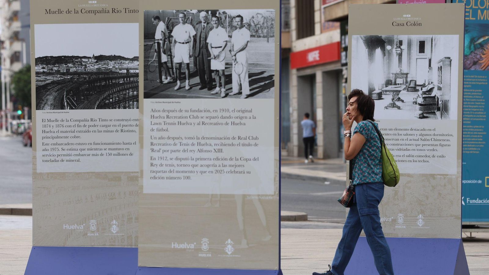 Exposición al aire libre 'El Legado Británico en Huelva' en la Plaza del Punto. Exposición al aire libre 'El Legado Británico en Huelva' en la Plaza del Punto.