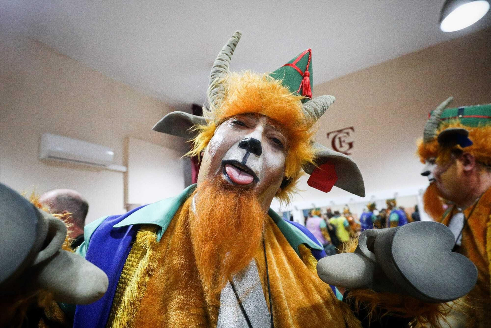 Ambiente en camerinos